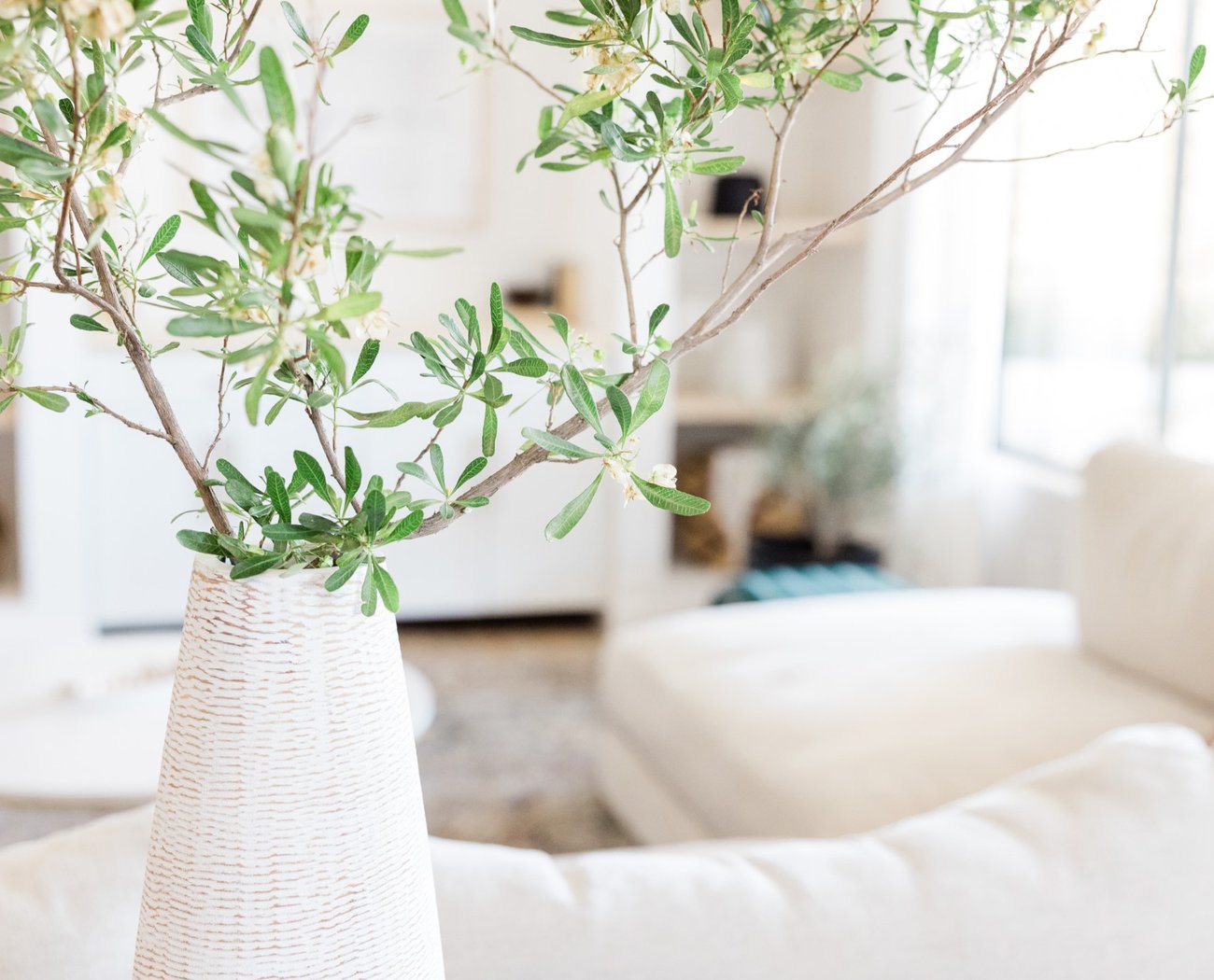 Cream Living Room Interior